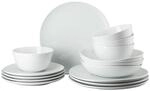 Rosenthal Junto White Set 16-tlg., Porzellan, Wei&szlig;, Flache Teller, Speiseteller &Oslash;