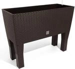 Jatery Garden 72 Liter mit dunkler Ocker -Bew&auml;sserung 80 x 33 x 65 cm mit Beinen