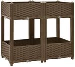 vidaXL Hochbeet Pflanzkasten Pflanzbeet Gem&uuml;sebeet Blumenbeet Blumenkasten Fr&uuml;hbeet