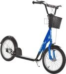 HOMCOM Kinderroller mit Luftreifen H&ouml;henverstellbar Tretroller | 16 Zoll,