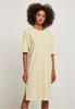 Urban Classics Damen Ladies Organic Oversized Slit Tee Dress Kleid, softyellow, 5XL