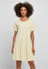 Urban Classics Damen Ladies Valance Tee Dress Kleid, softyellow, S