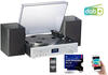 auvisio Kompaktanlage: Plattenspieler/Digitalisierer, DAB+, CD, Bluetooth, MC,...
