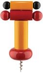 Alessi un Brindisi Disegnato ad Arte ES17 - Design-Korkenzieher aus Buchenholz, Gelb,