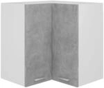 vidaXL Eckh&auml;ngeschrank Lyon Betongrau 57x57x60 cm Holzwerkstoff