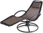 CASARIA Sonnenliege Wetterfest Braun | 120kg Belastbar, Garten, Balkon,...