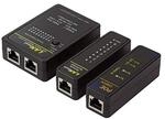 LogiLink WZ0015P Netzwerk Kabeltester mit Poe Finder, schwarz