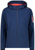 CMP, Windproof and waterproof Softshell jacket WP 7,000, BLUE-RED KISS, D34
