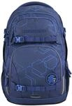 coocazoo Schulrucksack Porter, Blue Motion, blau, ergonomischer & anpassbarer