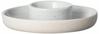 blomus -SABLO- 2er Set Keramik Eierbecher mit Ablage, stapelbarer Eierhalter,