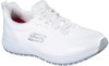 Skechers Damen Squad Sr Sneaker, White Flat Knit, 36 EU