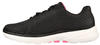 Skechers Women's GO Walk 6-Iconic Vision Sneaker, Black/Hot Pink, 8 Wide