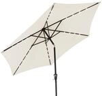 Kingsleeve&reg; Sonnenschirm UV Schutz 80+ Balkon 300 cm LED Beleuchtung Solar