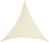 Relaxdays Sonnensegel Dreieck, 3 x 3 x 3 m, PES-Gewebe, wasserabweisend, konkav,