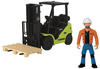 Dickie Toys - Gabelstapler für Kinder - (Clark S25 Forklift Set), bewegliches