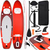 vidaXL SUP Board Set Aufblasbar für 1 Erwachsener Stand Up Paddle Surfboard