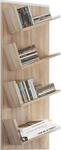 VCM Wandregal 33x16x90 cm 4 F&auml;cher Holzwerkstoff B&uuml;cher