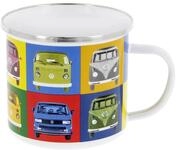 BRISA VW Collection - T1 Bulli Bus Kaffeebecher Emailletasse 500 ml | Volkswagen
