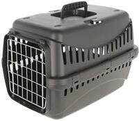 Kerbl Pet Transportbox Expedion | Schwarz, 45 &times; 30 &times; 30 cm, Kunststoffbox f&uuml;r