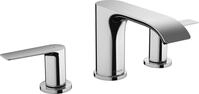hansgrohe 3-Loch Waschtischarmatur Vivenis, Wasserhahn Bad mit Auslauf H&ouml;he 90 mm,