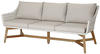 BEST Lounge-Couch Paterna 3-Sitzer, teakholz/alabaster, 88 x 196 x 82 cm, 41392504
