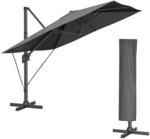 SONGMICS Sonnenschirm 290 x 290 cm, Ampelschirm, Gartenschirm, UV-Schutz UPF 50+, um