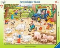 Ravensburger Kinderpuzzle - 06332 Auf dem gro&szlig;en Bauernhof - Rahmenpuzzle f&uuml;r