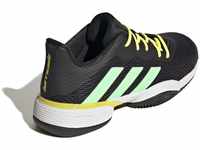 Adidas Barricade K Clay Shoes-Low (Non Football), Core Black/Beam Green/Beam Yellow,