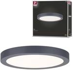 Paulmann 70988 LED Panel Abia 300mm Warmwei&szlig; rund incl. 1x22 Watt Dunkelgrau matt