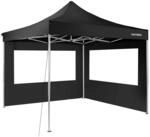tectake&reg; Alu Pavillon 3x3, Faltpavillon klappbar, wasserdicht, Partyzelt mit 2