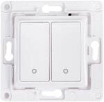 Shelly Home Accessories Wandschalter, 2 Zoll, WANDTASTER 2-FACH WEI&szlig; (Artikel...