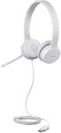 Lenovo 110 Analoge Stereo-Kopfh&ouml;rer (Ger&auml;uschisolierung, drehbares Mikrofon, Leder