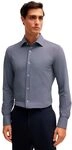 BOSS Herren P-HANK-s-C1-222 Slim-Fit Hemd aus Baumwoll-Mix mit Performance-Stretch