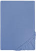 biberna Jersey-Spannbetttuch 0077155 blau 1x 90x190 cm - 100x200 cm