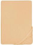 biberna Frottee-Stretch-Spannbetttuch 0012344 Gold 1x 180x200 cm - 200x200 cm