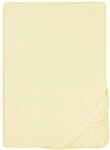 biberna Premium Frottee-Stretch Spannbetttuch 180x200-200x200 cm gelb | 80%