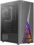 Aerocool DELTABKV1, ATX PC Geh&auml;use, RGB Front, Volles Seitenfenster, 12cm...