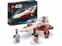 LEGO Star Wars Obi-Wan Kenobis Jedi Starfighter, Spielzeug zum Bauen mit Taun We,