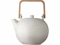 BITZ Teekanne, Kanne aus Steingut/Keramik für Tee, 1,2 Liter, Höhe 20 cm, Matt