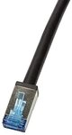LogiLink Professional - Outdoor Patchkabel Cat.6A, S/FTP, PVC+PE, schwarz, 1m