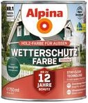 Alpina Holz-Wetterschutz-Farben &ndash; Moosgr&uuml;n, deckend &ndash; bis zu 12 Jahre...