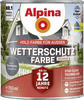 Alpina Holz-Wetterschutz-Farben – Basaltgrau, deckend – bis zu 12 Jahre...