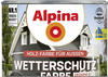 Alpina Holz-Wetterschutz-Farben – Schwarz, deckend – bis zu 12 Jahre Schutz...