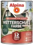 Alpina Holz-Wetterschutz-Farben &ndash; Moosgr&uuml;n, deckend &ndash; bis zu 12 Jahre Schutz vor
