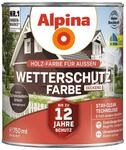 Alpina Holz-Wetterschutz-Farben &ndash; Schokoladenbraun, deckend &ndash; 2,5 Liter