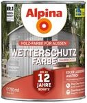 Alpina Holz-Wetterschutz-Farben &ndash; Vintagegrau, halbdeckend &ndash; bis zu 12 Jahre