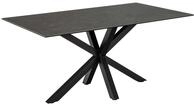 Esstisch Hennie 160x90 Keramik - schwarz