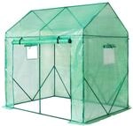 Yorbay Foliengew&auml;chshaus 200x140x200 cm mit Bel&uuml;ftungsfenster &ndash; Robustes