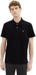TOM TAILOR Herren Basic Piqu&eacute; Poloshirt, 29999 - Black, S
