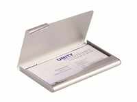 Durable Visitenkartenspender Business Card Box 1 Stück silber, 241523